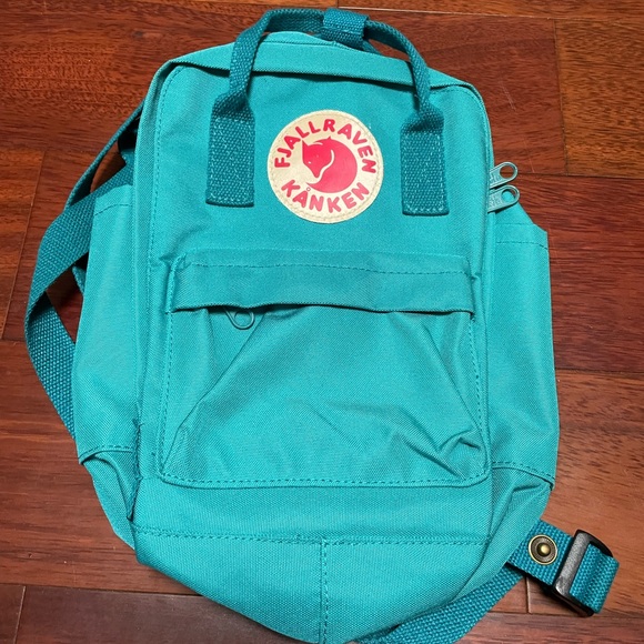 Fjallraven Bags Fjallraven Kanken Mini Backpack 235 Teal Ocean